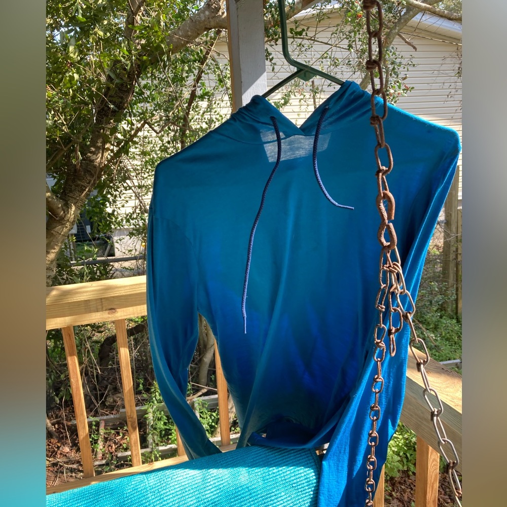 Ridge merino Solstice hoody L  *faint stain*